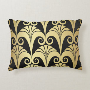Gulden glans. Goud deco geomet Accent Kussen