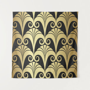 Gulden glans. Goud deco geomet Wandkleed