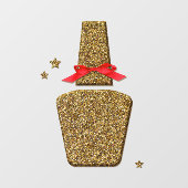 Gulden glitter NAIL salon sticker window clans (Vel)