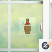 Gulden glitter NAIL salon sticker window clans (Huis)