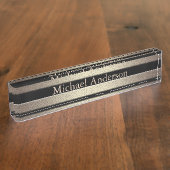 Gulden glittergradiëntstrips met striping, blz. naambordje (Zijkant)