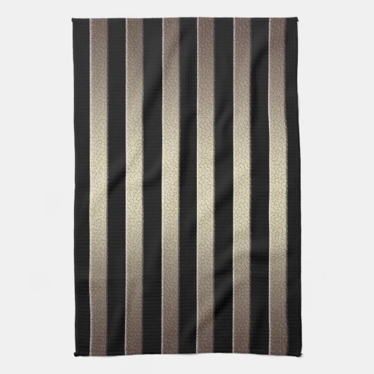 Gulden glittergradiëntstrips met striping, blz. theedoek (Verticaal)