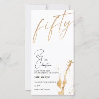 GULDEN JUBILEUM / UITNODIGING VOOR 50 JAAR