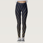 Gulden lijnen, modern design. leggings (Voorkant)