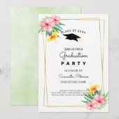 Gulden Lijst en bloemen Kaart (Voorkant / Achterkant)