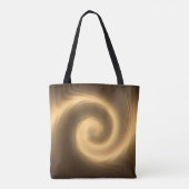 Gulden wervelstructuur. Monogram. Tote Bag (Achterkant)