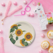 Gulden zonnebloemen Botanisch Bord 7" (Feest)