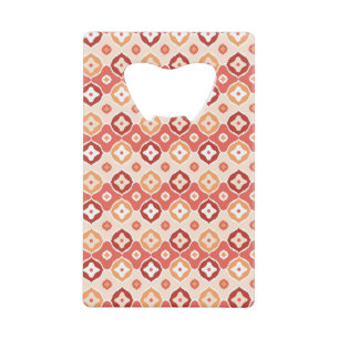 Guldenikatgeometrisch patroon kredietkaart flessenopener