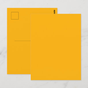 Guldenroede Gele Herfst Effen Kleur Briefkaart