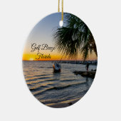 Gulf Breeze Florida Sunset Circle Ornement (Droite)