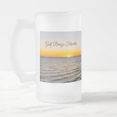 Gulf Breeze Floride Sunset Frosted Beer Mug (Gauche)
