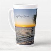 Gulf Breeze Floride Sunset Latte Mug (Angle gauche)