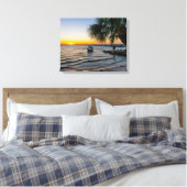 Gulf Breeze Sunset Canvas Afdruk (Insitu (Slaapkamer))