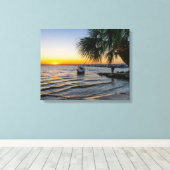 Gulf Breeze Sunset Canvas Afdruk (Insitu (Houten vloer))