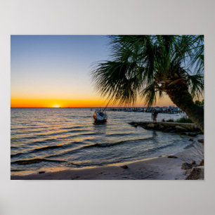 Gulf Breeze Sunset Poster
