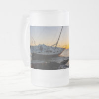 Gulf Breeze Zeilboot en Jetty Sunset Frosted Mok