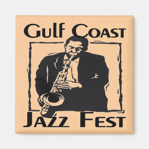 GulF Coast Jazz Fest Magneet