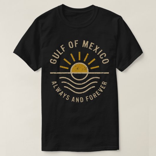Gulf Coast Travel Tee T-shirt Golfe du Mexique (Design devant)