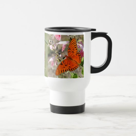 Gulf Fritillary Butterfly Lifecycle Thermal Cup Reisbeker (Rechts)