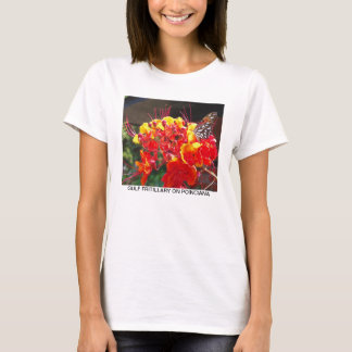 GULF FRITILLARY ON POINCIANA T-SHIRT