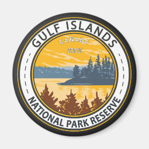 Gulf Islands National Park Reserve Canada Badge Magneet