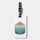 Gulf Islands National Seashore Seagulls Bagagelabel (Voorkant verticaal)