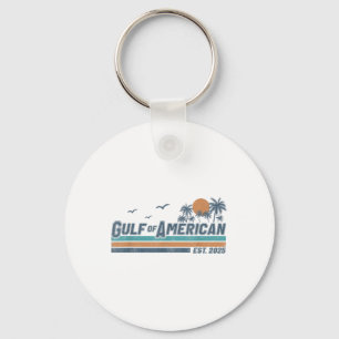 Gulf of US America EST 2025 Retro  Beach Me Sleutelhanger