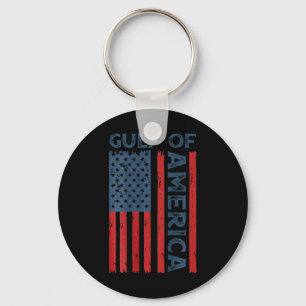 Gulf of USA America Funny Amerikaanse vlag (Doorve Sleutelhanger