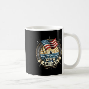 Gulf Retro of America EST 2025 Amerikaanse Mannen  Koffiemok