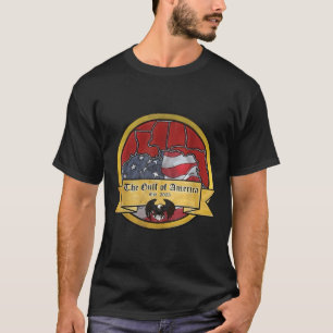 Gulf Retro of America EST 2025 Amerikaanse Mannen  T-shirt
