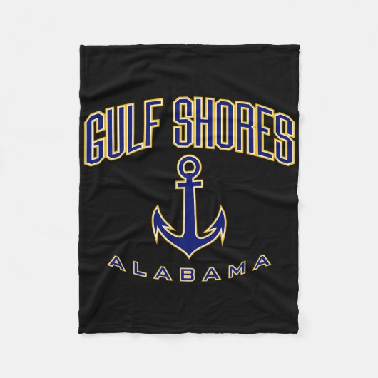 Gulf Shores Al Fleece Deken (Voorkant)