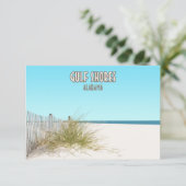 Gulf Shores Alabama Beach Flat Kaart (Staand voorkant)