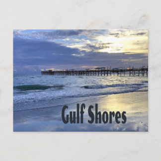 Gulf Shores Alabama Beach Sunrise Pier Briefkaart