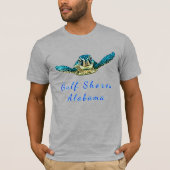 Gulf Shores Alabama Handsome Zee Turtle T-shirt (Voorkant)