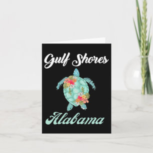 Gulf Shores Alabama Zeeschildpad Familie Vakantie  Kaart