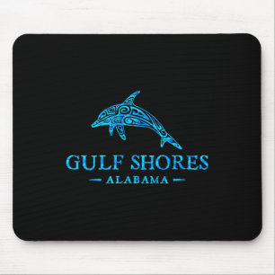 Gulf Shores Alabyma Retro Dolfijn Jongens Meisjes Muismat
