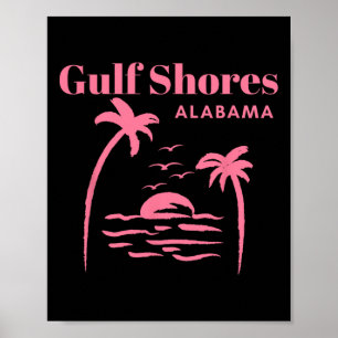 Gulf Shores Alama Vakantie Meisjes Poster