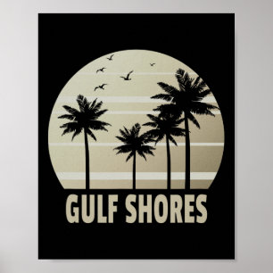 Gulf Shores Alama Vakantie Souvenir Poster