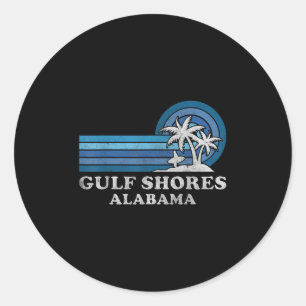 Gulf Shores Beach Alabama Familie Zomervakantie V Ronde Sticker