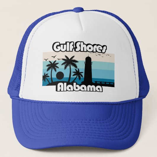 Gulf Shores Beach Alabama Trucker Pet (Voorkant)