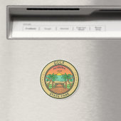 Gulf State Park Alabama Circle Badge Magneet (Insitu (Vaatwasser))