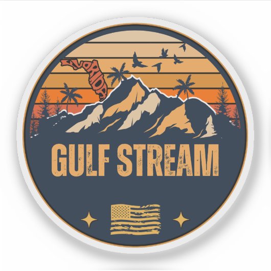 Gulf Stream, Florida Sticker (Voorkant)