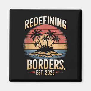 Gulf USA America Humorous Trump Patriotic 2025 Magneet