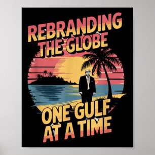 Gulf USA Amerika Humorous Trump Patriotic 2025 PRI Poster