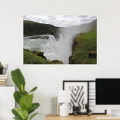 Gulfoss Waterfall Poster (Thuiskantoor)