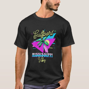 Gulfport Mississippi Palmboom Vakantie Tropisch F T-shirt