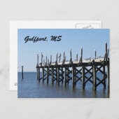 Gulfport Pier Briefkaart (Voorkant / Achterkant)
