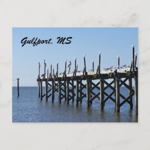 Gulfport Pier Briefkaart