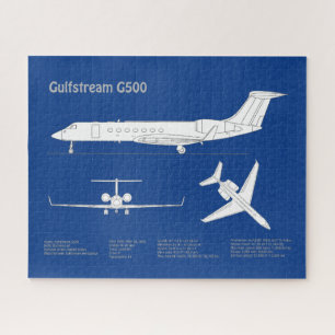 Gulfstream G500 - Vliegtuigblauwdruk plannen ABD Legpuzzel