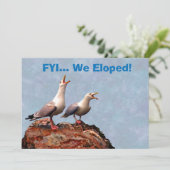 Gull Announding we Eloped Aankondiging (Staand voorkant)